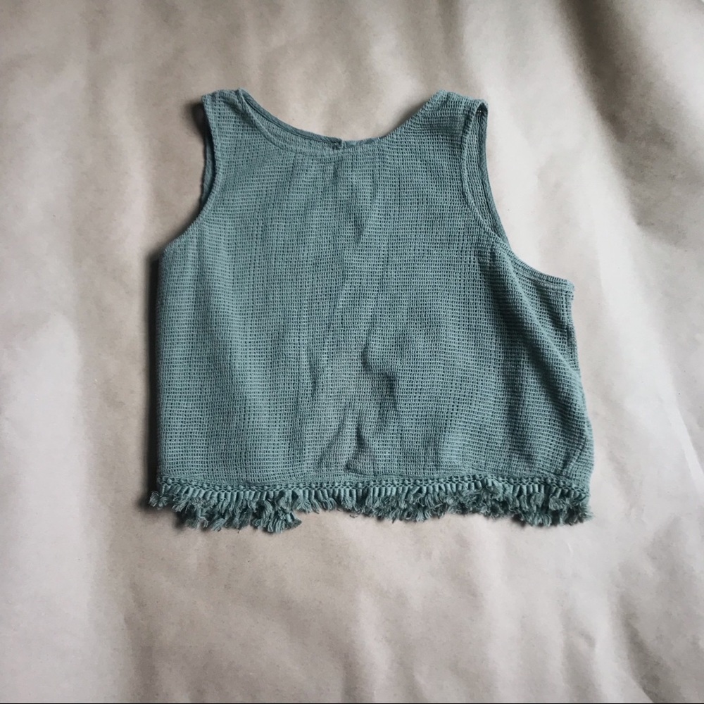 Green Aerie crop top
